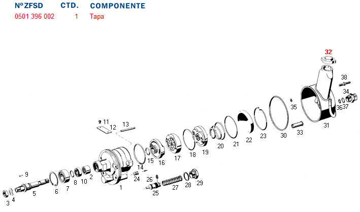 Tapa deposito liquido dir. hid. 7673 -gm- - Imagen principal