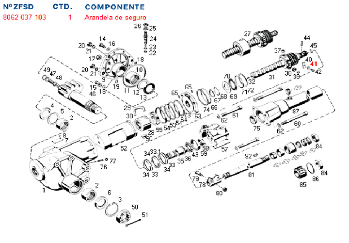 Arandela cd seguro valvula de comando - Imagen principal