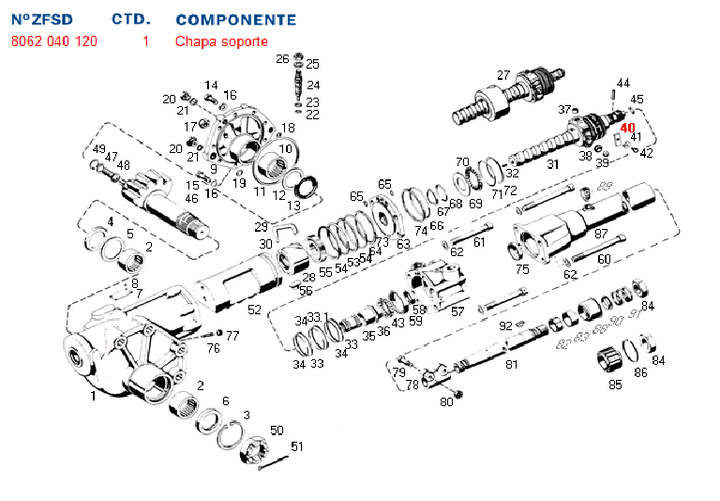 Chapa seguro valvulas de comando - Imagen principal