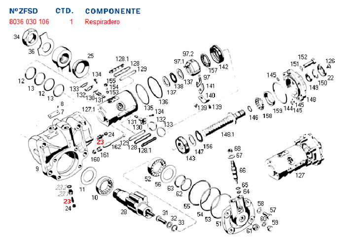 Purgador caja dir. hid. volvo - Imagen principal