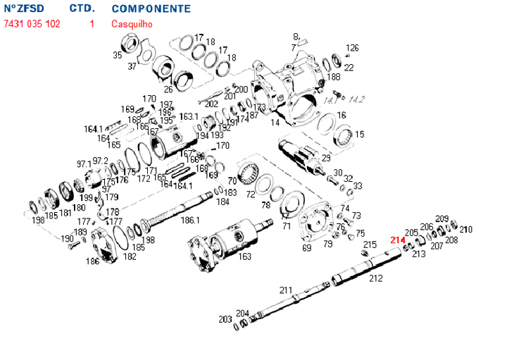 Buje caja direc hid goma barra  8044/65 scania volvo - Imagen principal