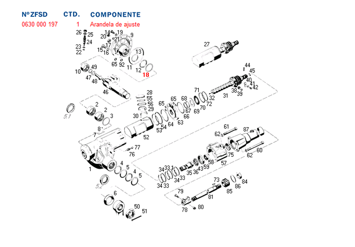 Arandela cd tope ruleman interior de sector m.benz 8063 - Imagen principal