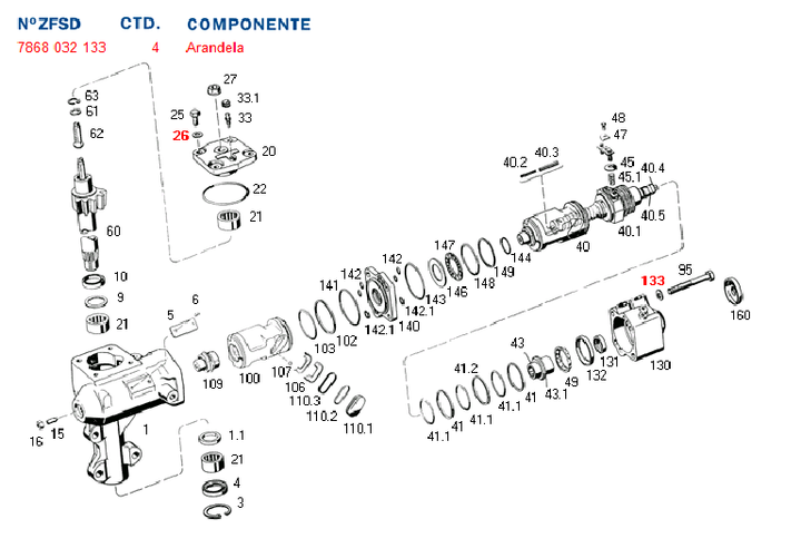 Arandela cd tornillo carcaza valvula sin fin tapa - Imagen principal