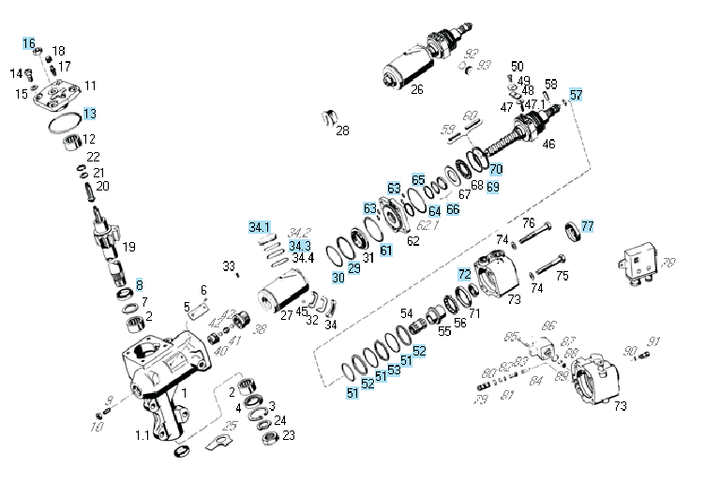 Rep caja dir hidraulica gm (8053)      ant. 0090/298/179 - Imagen principal