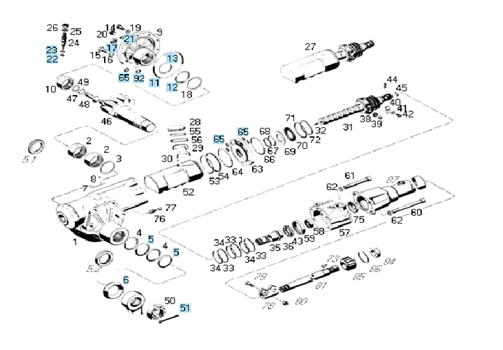 Rep caja dir hidraulica parcial eje sector m.benz 8063  ant 0090/ - Imagen principal