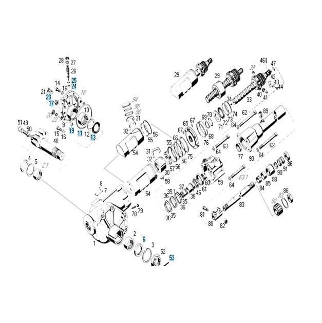 Rep caja dir hidraulica parcial eje sector m.benz 8065  ant 0090/ - Imagen principal