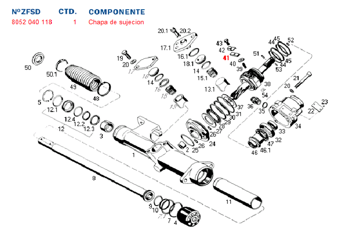 Chapa seguro valvulas de comando 7881-8053 - Imagen principal