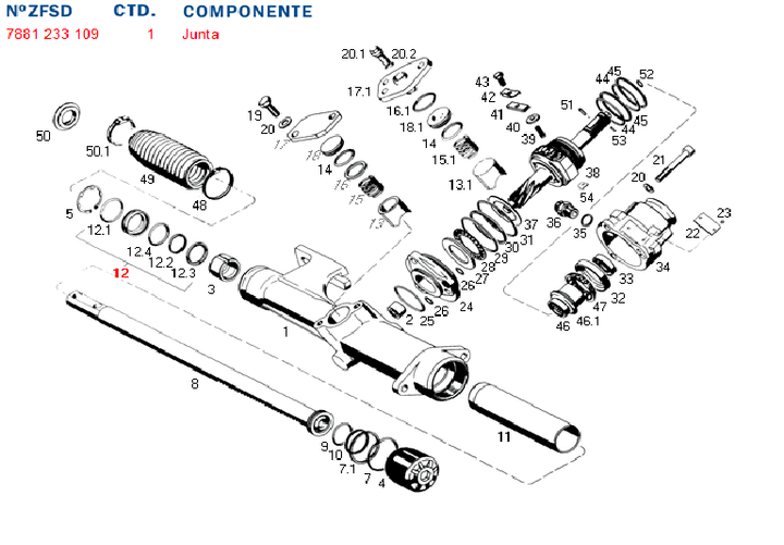 Rep cremallera vw 7881              ant. 7881/233/10 - Imagen principal