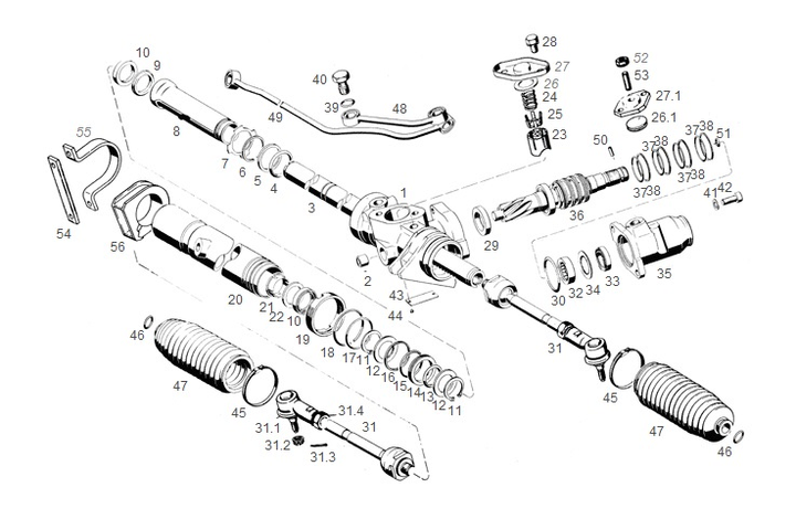 Cremallera direc hidraul ford del rey - Imagen principal
