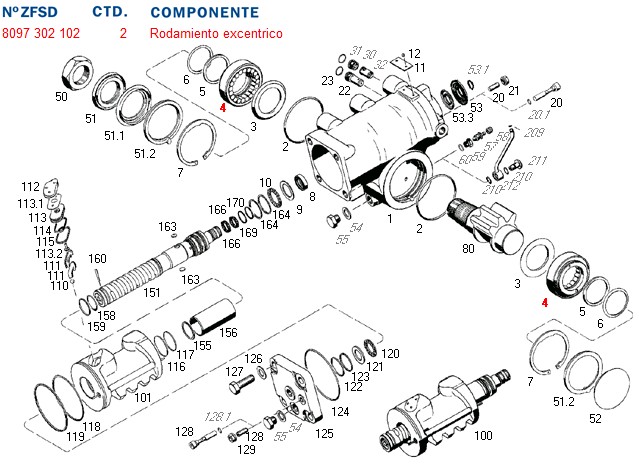 Ruleman caja direccion caja dir. hid. 8097 (exclusivo zf) - Imagen principal