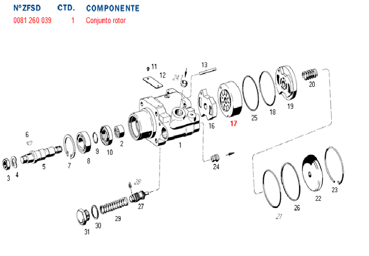 Exentrica bomba hidraul 7672                  ant. 7672/260/118 - Imagen principal