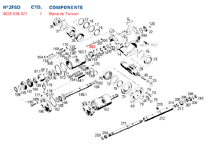 Barra direccion elastica caja dir. hid. 8044 - Imagen principal