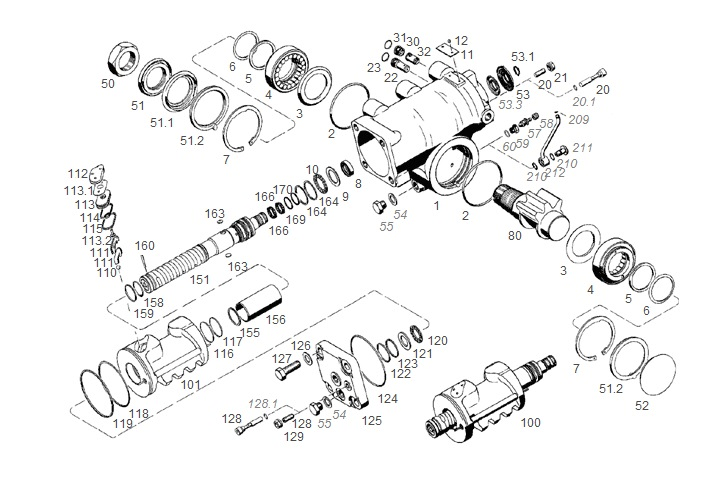 Caja dir hid ford cargo 91/ac - Imagen principal