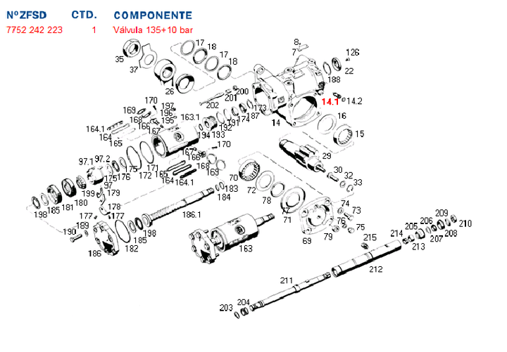 Valvula caja direccion 8043/44/97 scania 135+10 bar - Imagen principal