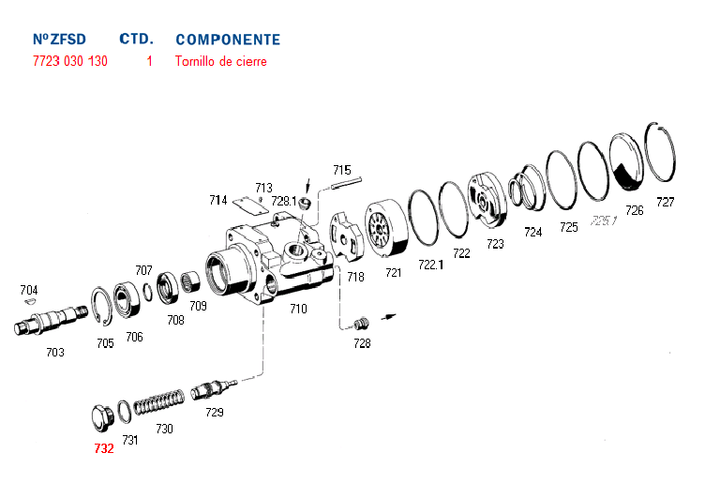 Tapon bomba hidraulica bomba dir. hid. scania - Imagen principal