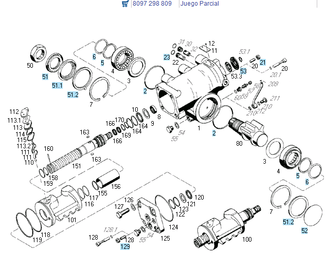 Rep caja dir hidraulica parc. dir. hid. 8097 - Imagen principal