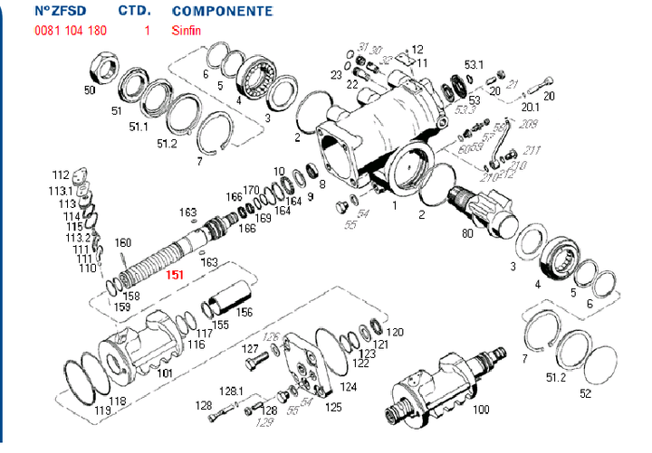 Sin fin caja direccion hid. 8097 gmc - Imagen principal