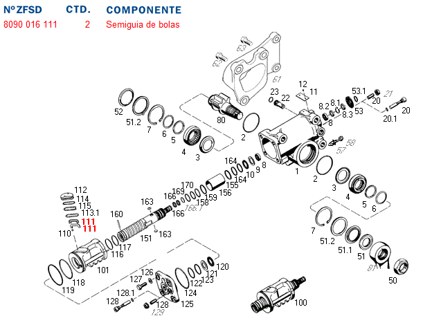 Tubo bipartido caja dir. hid. 8090 - Imagen principal