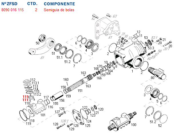 Tubo bipartido caja dir. hid. 8095/97 - Imagen principal