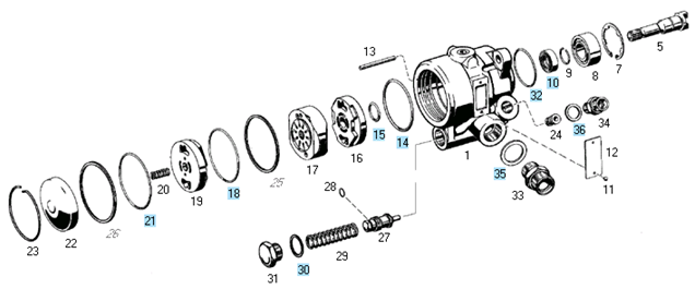Rep bomba dir hidraulica comp. 7673 - Imagen principal