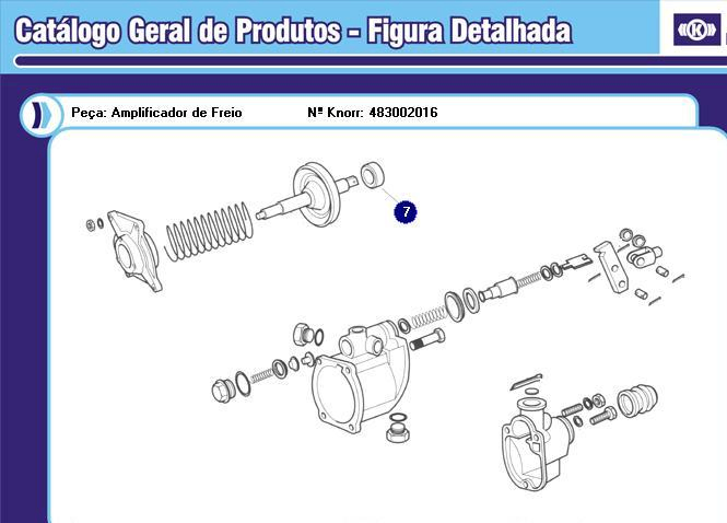 Reten vastago valvula accionamiento servofreno. - Vista 2