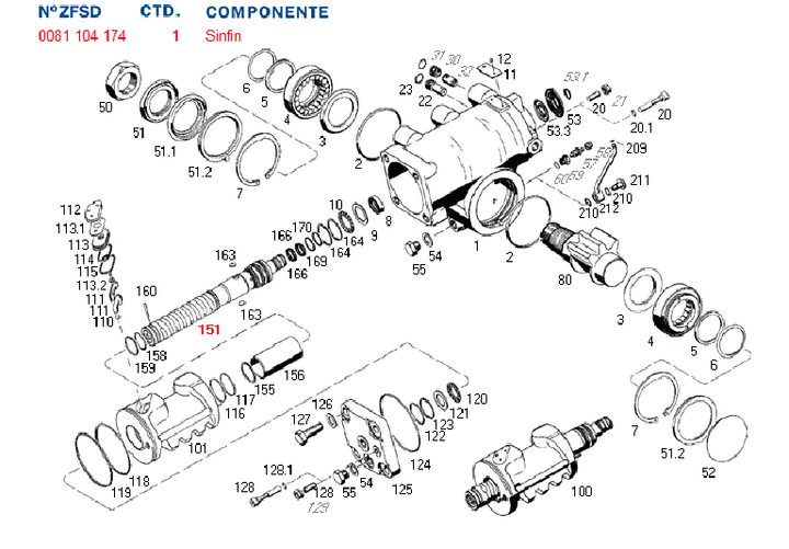 Sin fin caja direccion hid. 8097 - Imagen principal