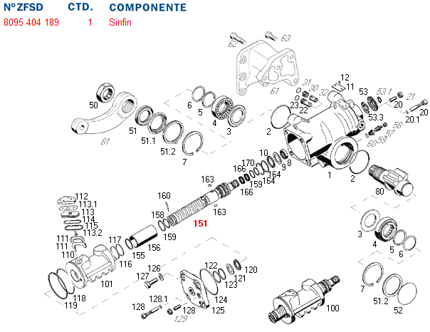 Sin fin caja direccion hid. 8095 - Imagen principal