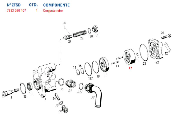 Exentrica bomba hidraul fn 3.1 - Imagen principal