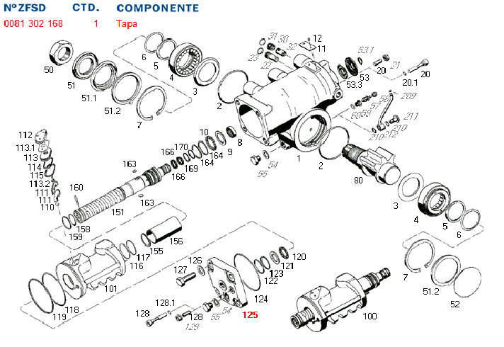 Tapa inf. caja dir. hid. 8097 - Imagen principal