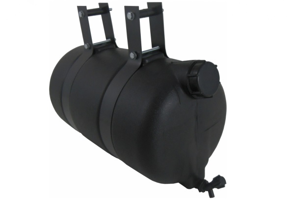 Tanque agua plastico 26 lt negro con soportes - Imagen principal