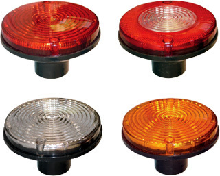 Faro trasero freno/posicion rojo redondo 125mm 2 pol i/d - Imagen principal