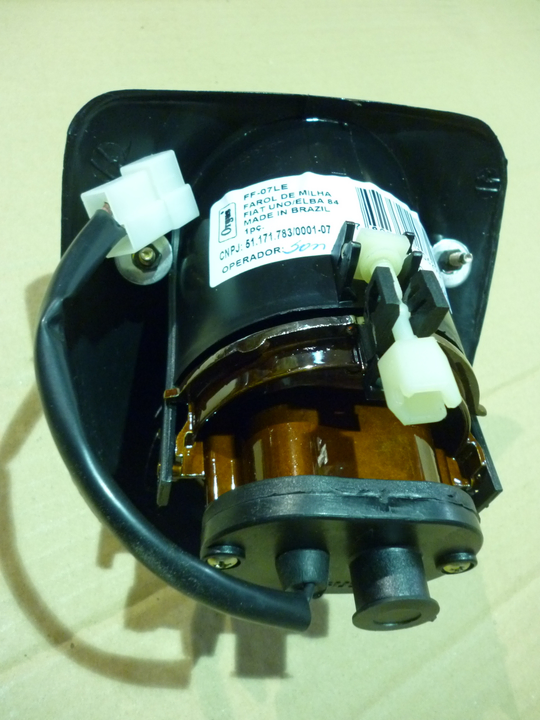 Faro aux/caminero p/golpe cristal c/inte s/led lente red izq - Imagen principal