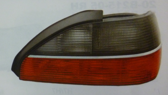 Faro trasero rojo negro 4 ptas. c/vira der - Imagen principal