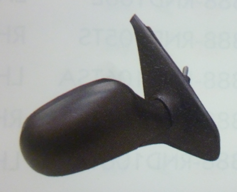 Espejo ext negro c/cable der - Imagen principal