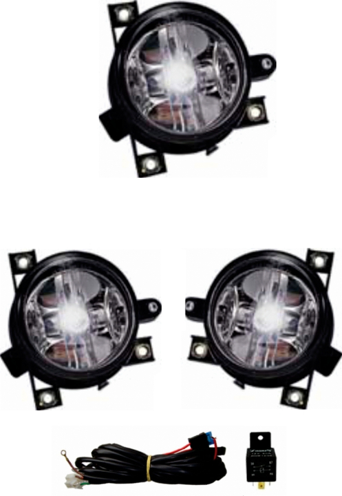 Faro aux/caminero p/golpe cristal s/interruptor jgo - Imagen principal