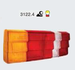 Faro trasero tricolor plastico der - Imagen principal