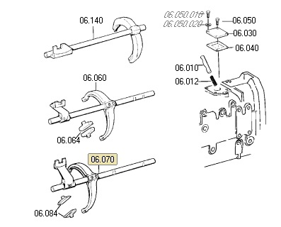 Horquilla caja cambios 3a y 4a cc 8s-1350 - Imagen principal