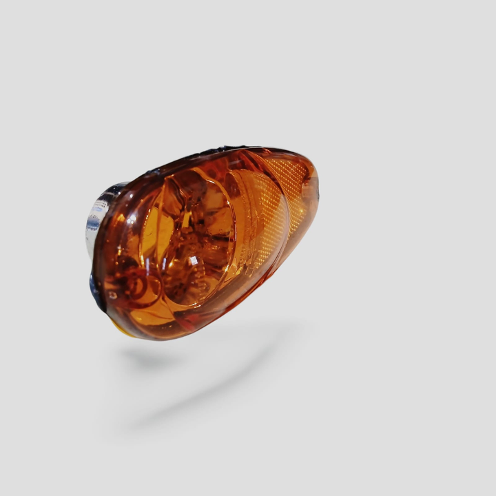 Faro lateral ambar alargado lente liso c/retroreflector i/d - Vista 2