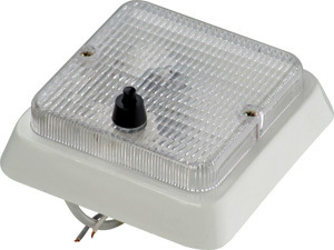 Plafon interior techo c/llave cuadrado 115x115x32mm c/p/lamp. i/d - Imagen principal