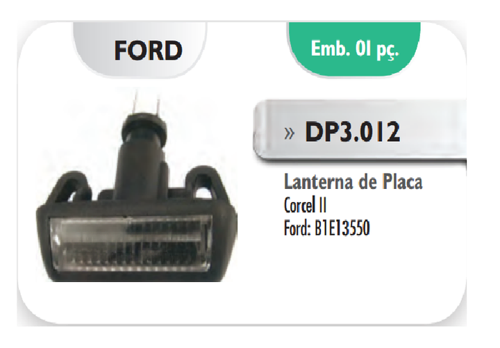 Faro matricula i/d - Imagen principal