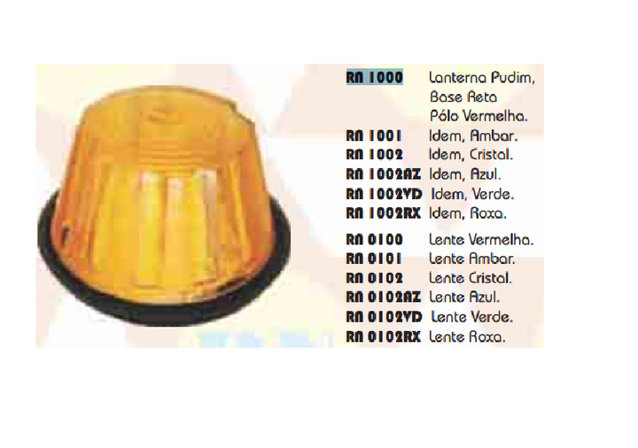 Faro lateral rojo budin base plana i/d - Imagen principal