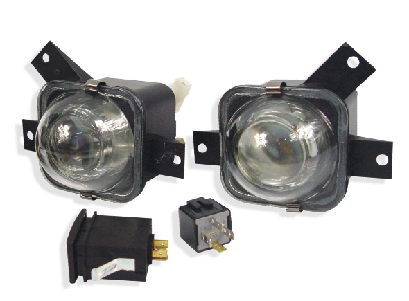 Faro aux/caminero p/golpe cristal c/moldura izq - Imagen principal