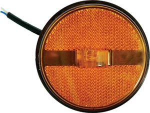 Faro retrolateral 88mm ambar redondo s/sop. c/led 12v i/d - Imagen principal