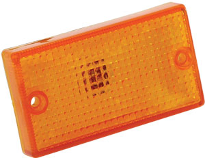 Faro lim techo rectangular ambar lente plano c/pl i/d - Imagen principal