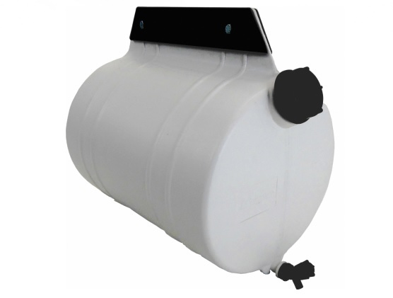 Tanque agua tipo randon plastico 26 lt con soportes blanco - Imagen principal