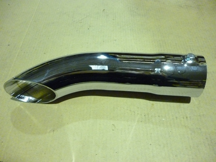 Colita escape corto 3" cromado - Imagen principal