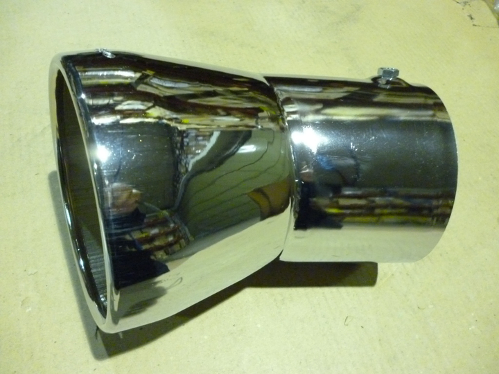 Colita escape curvo 5" cromado - Imagen principal