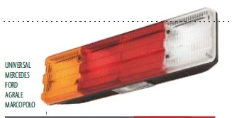 Faro trasero tricolor acanalado s/mat i/d - Imagen principal