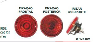 Faro redondo 125mm cristal transp. 2 tor. pas. i/d - Imagen principal