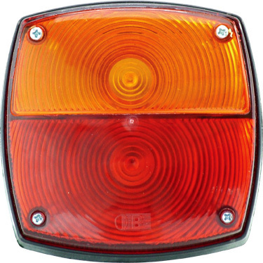 Faro trasero ambar rojo rectang. lente alta t/guerra i/d - Imagen principal